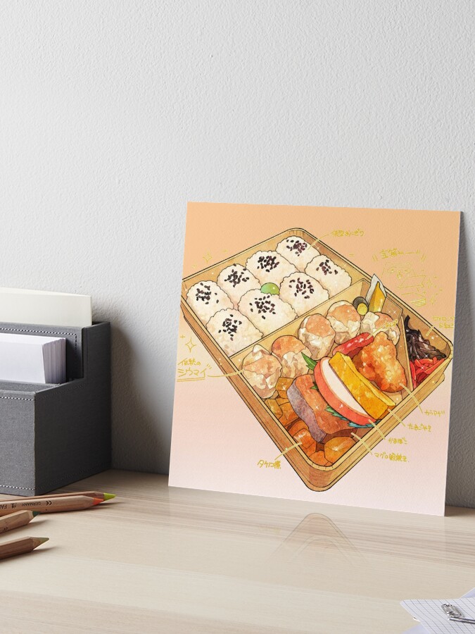 Japanese Kawaii Bento Box Postcard for Sale by nathanielc1991