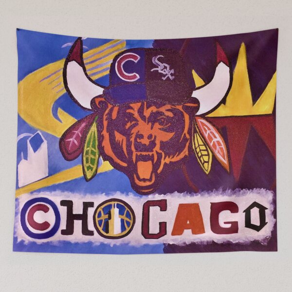 Item preview, Chi-Town Represent  designed and sold by JaZealousPaints.