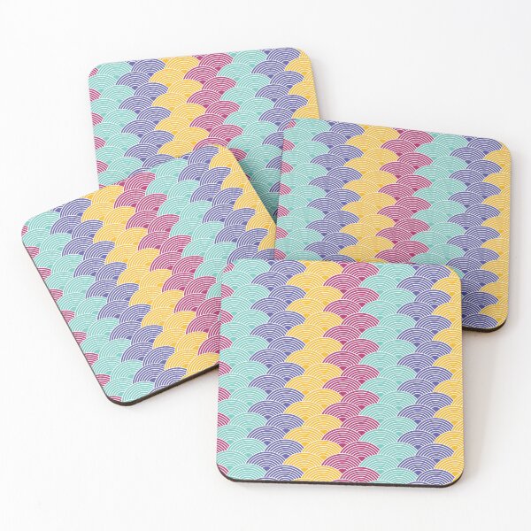 Item preview, Bright Japanese Wave Pattern designed and sold by bubblepenz.