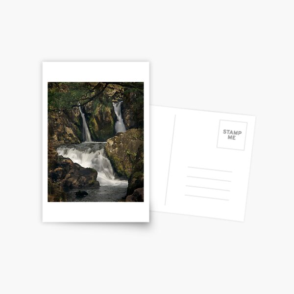 Coed Cymerau Isaf waterfall Postcard