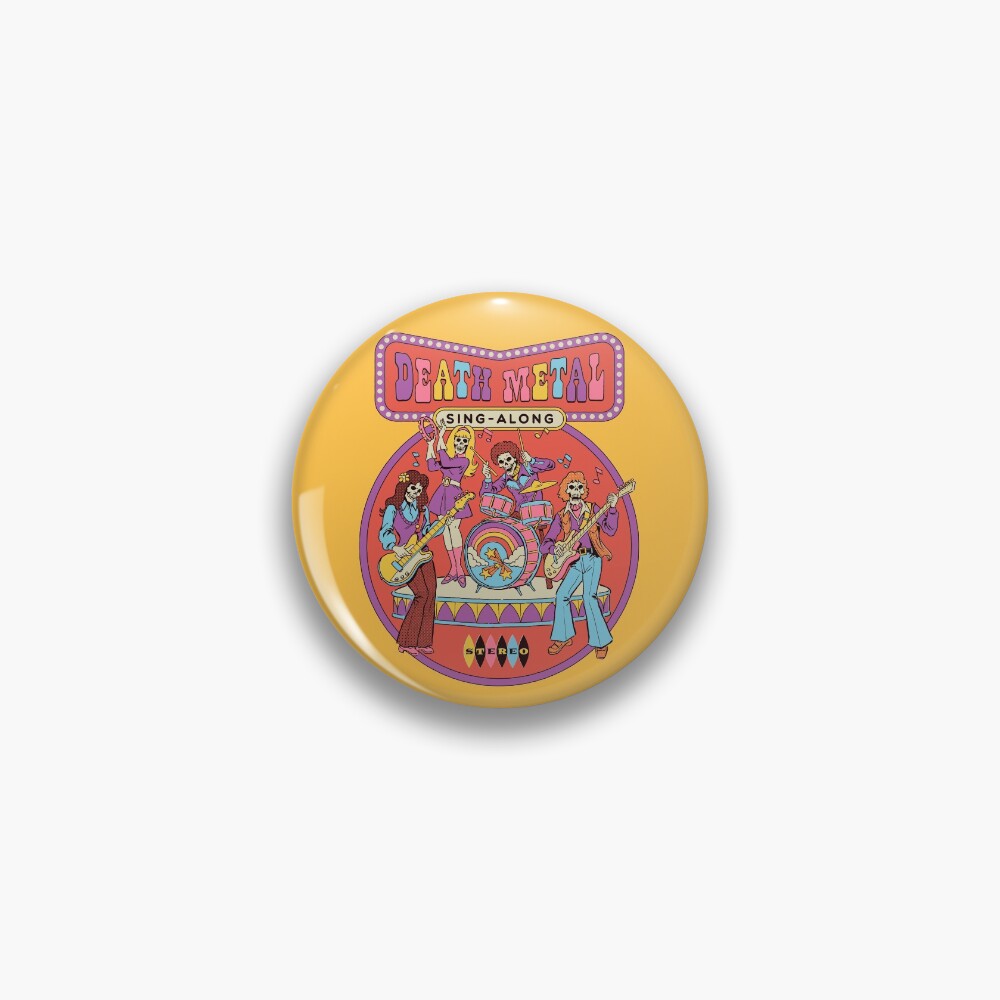 Death Metal Sing-Along Pin
