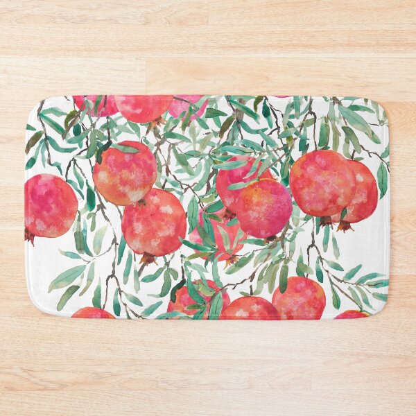 Item preview, hand painted red pomegranate watercolor 2020 designed and sold by ColorandColor.