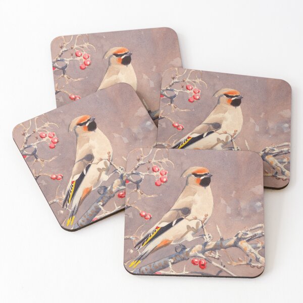 Item preview, Bohemian Waxwing designed and sold by kokayart.