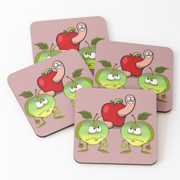Item preview, Funny angry apple fruits designed and sold by RonaldKitama.
