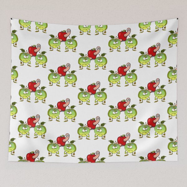 Item preview, Funny angry apple fruits designed and sold by RonaldKitama.