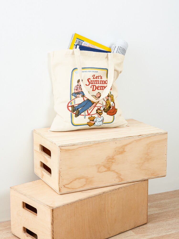Alternate view of Let's Summon Demons Tote Bag