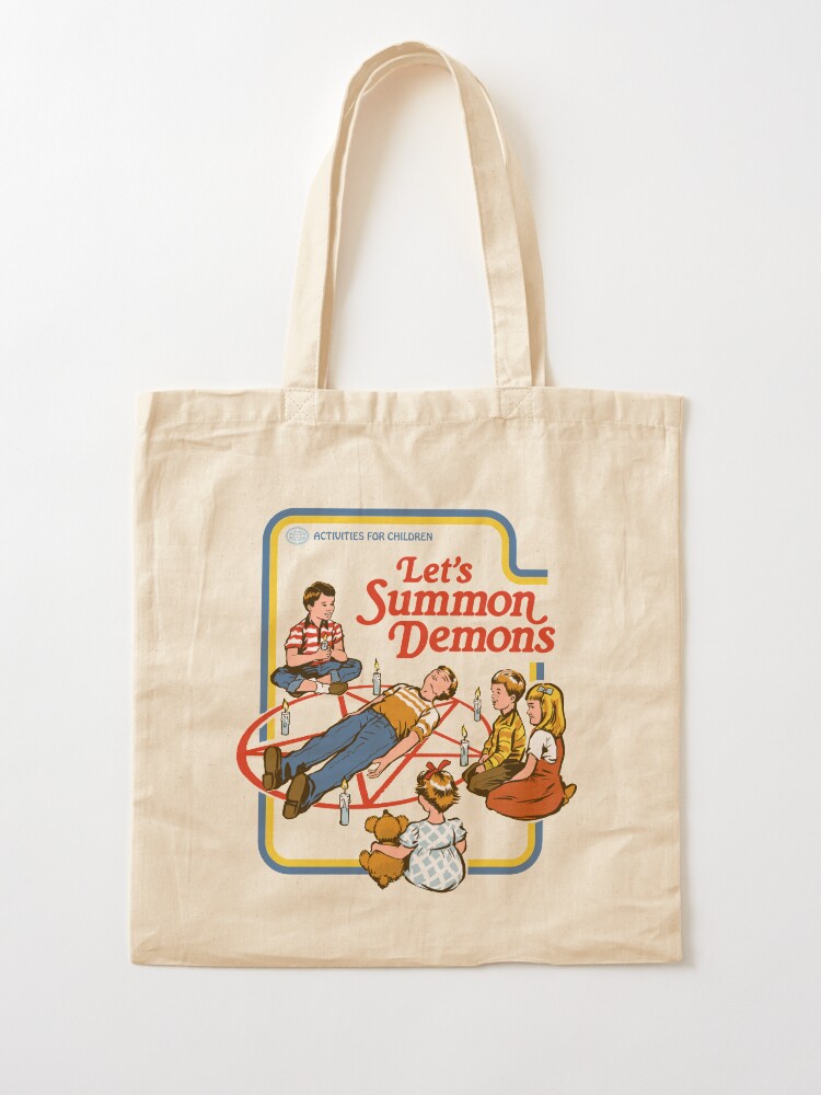 Alternate view of Let's Summon Demons Tote Bag