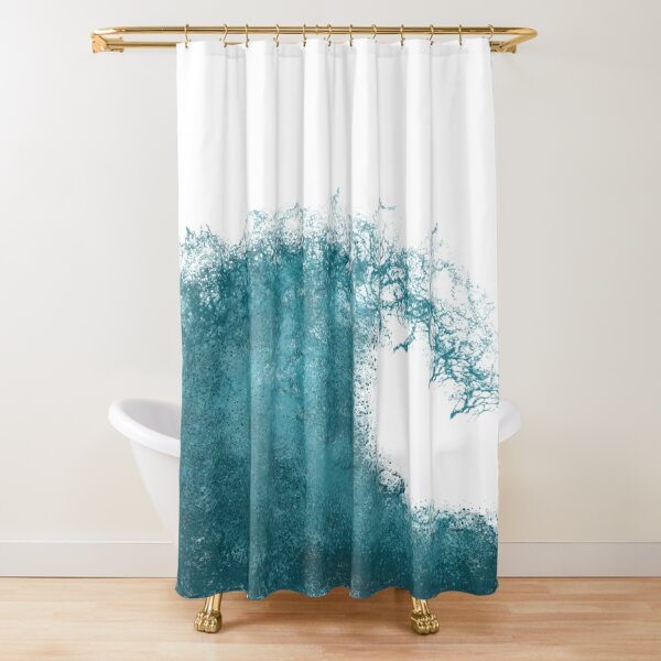 Wave Design Shower Curtain