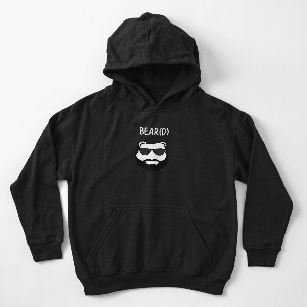Beard Bear Beard Bear(d) Kids Pullover Hoodie