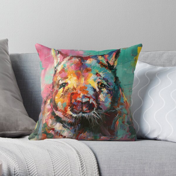 Wombat Throw Pillow