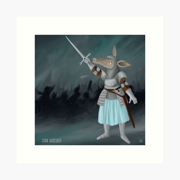 Joan Aardvark Art Print