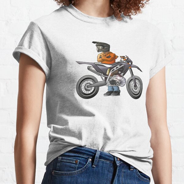 Femme Motocross rider coloré garçon sur motocross homme T-Shirt
