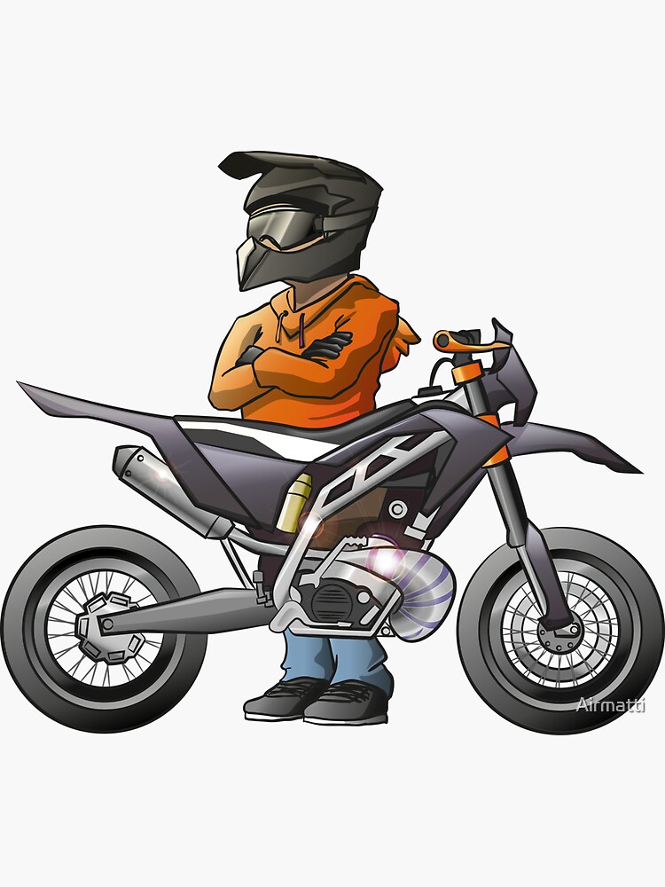 Sticker moto motard