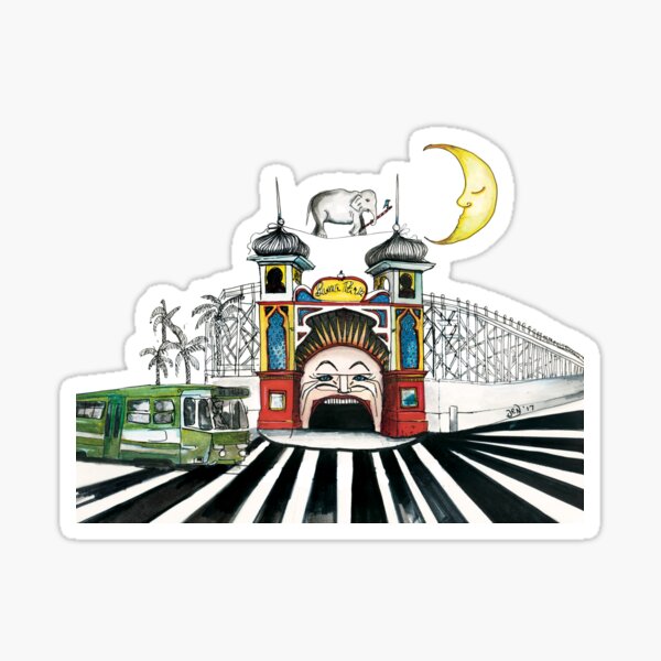 Luna park Sticker