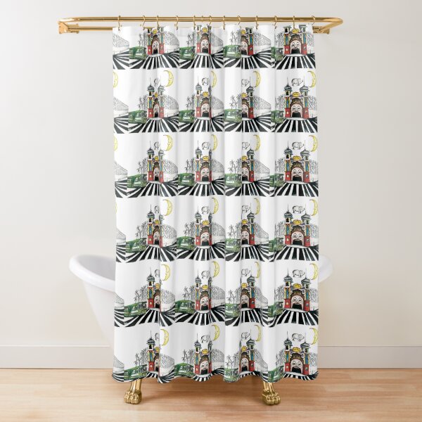 Luna park Shower Curtain