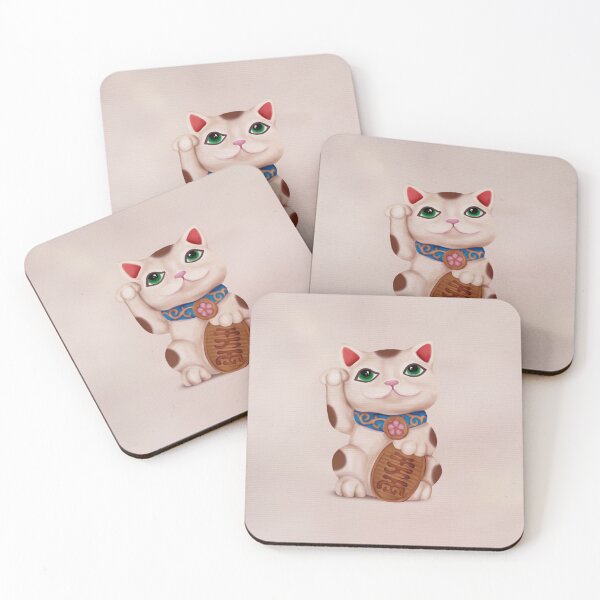 Item preview, Cute Maneki-neko cat designed and sold by k9printart.