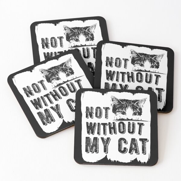 Item preview, Cats: Not Without My Cat Statement Vintage designed and sold by EllenTune.