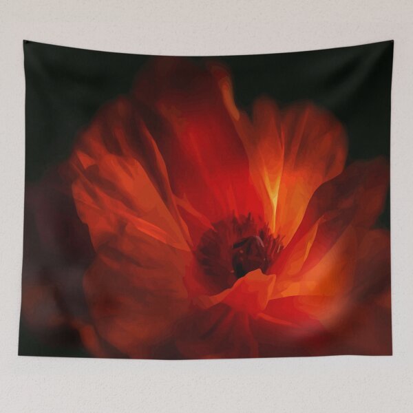 Item preview, Mohnblüte bei Nacht - Poppy flower at night designed and sold by harietteh.