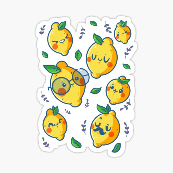 Lemon faces Sticker