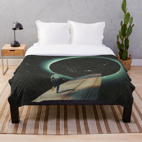 Escaping into the Void Throw Blanket