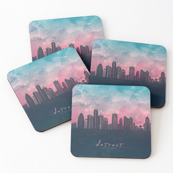 Item preview, detroit skyline designed and sold by BekimART2.