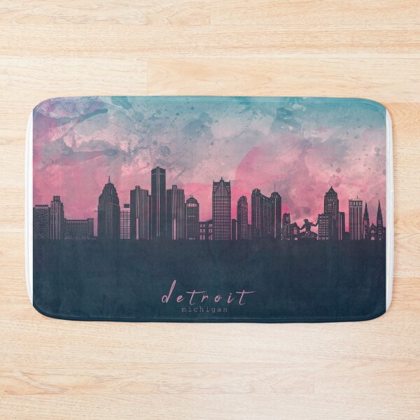 Item preview, detroit skyline designed and sold by BekimART2.