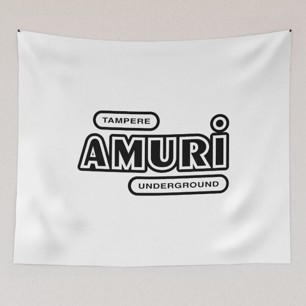 Item preview, Tampere Amuri Underground (musta teksti) designed and sold by futurytmi.