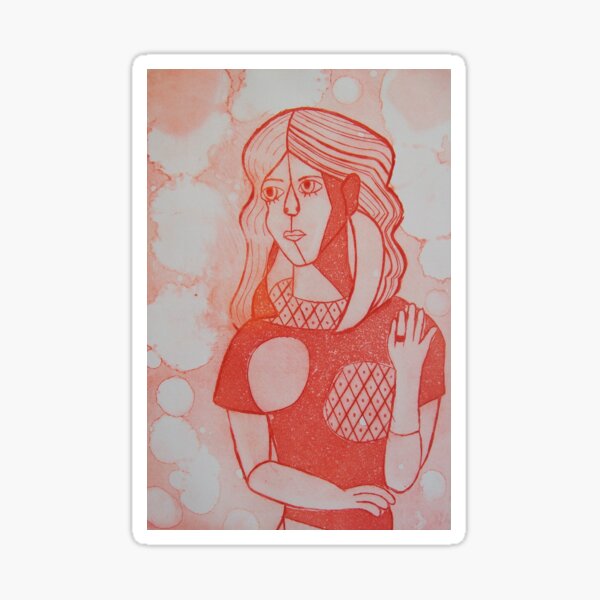 Item preview, Girl in the Mirror Inspired Red Version designed and sold by LizDraws.