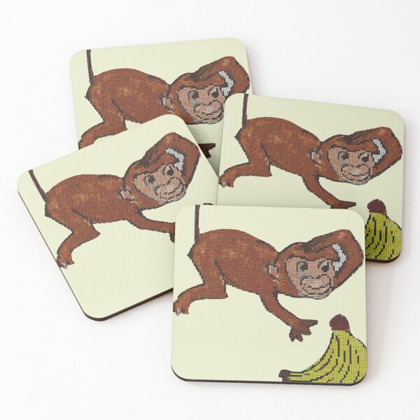 Item preview, Monkey with banana designed and sold by Veki5.
