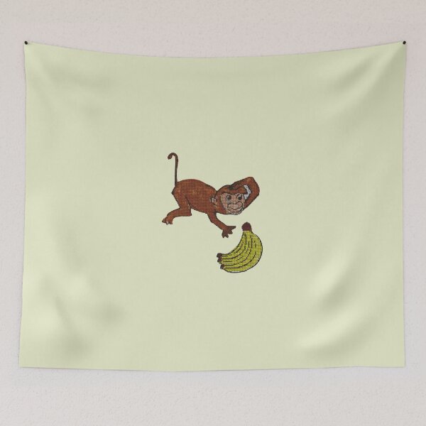 Item preview, Monkey with banana designed and sold by Veki5.