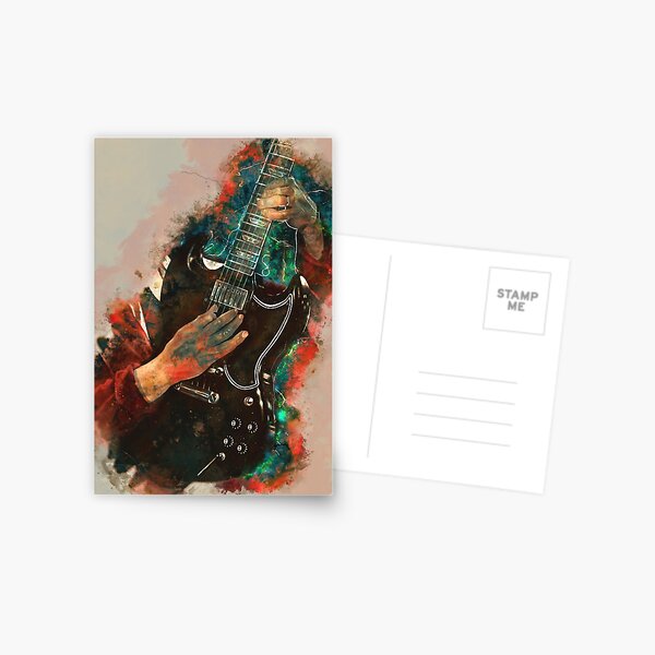 Angus Young's electric guitar Postcard