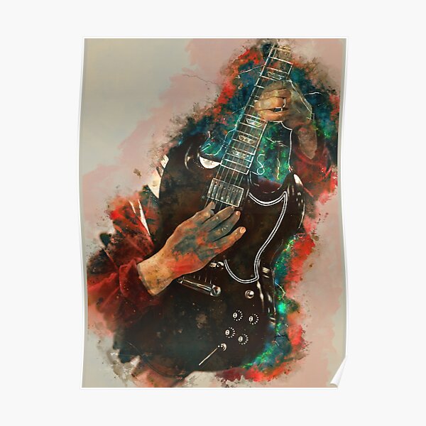 Angus Young's electric guitar Poster