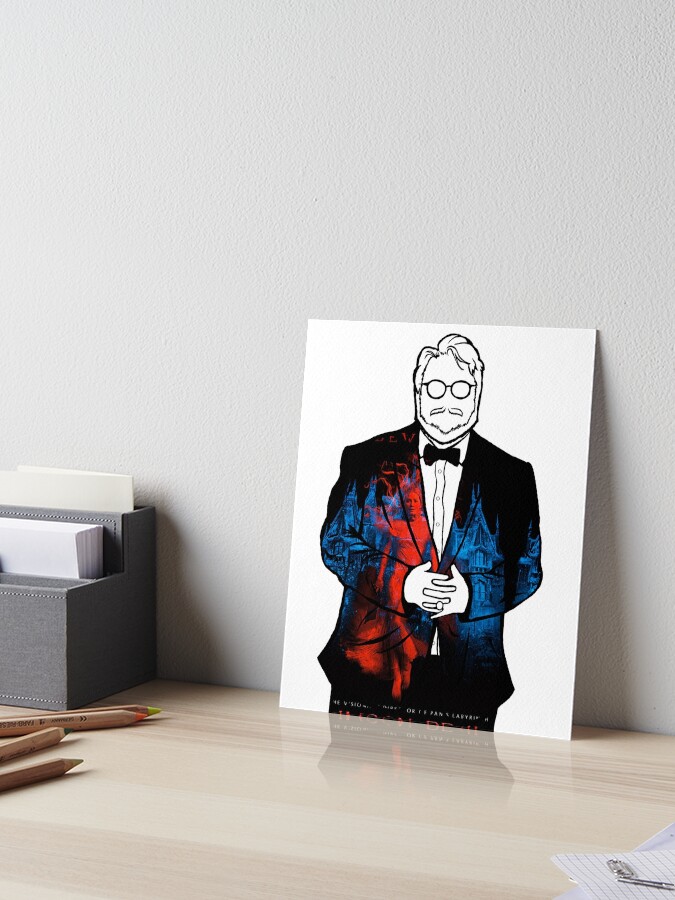 Guillermo Del Toro Portrait Crimson Peak Art Board Print By Youre So Punny Redbubble