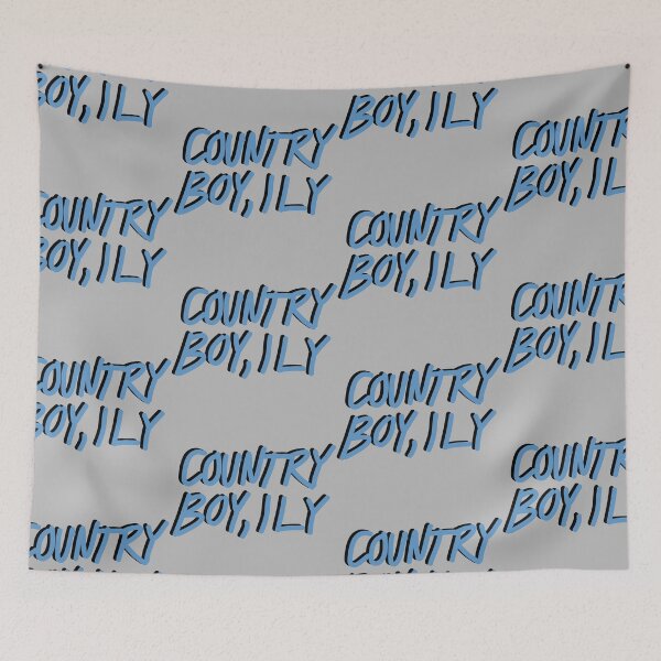 Item preview, country boy, ily – blue designed and sold by dalvago.