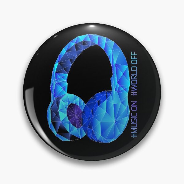 Item preview, Headphones geometric music on, world of poly designed and sold by getgr4phicz.