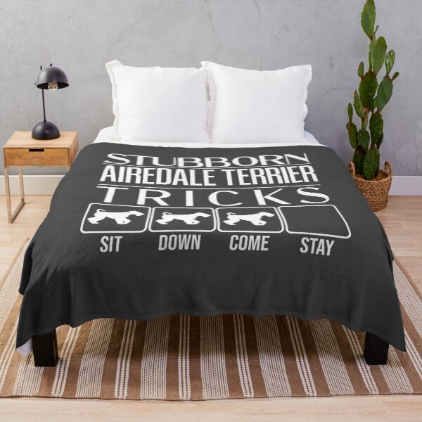 Item preview, Funny Airedale Terrier Design: Stubborn Airedale Terrier Tricks / Stubborn Dog Tricks, funny gift idea designed and sold by HEJAshirts.
