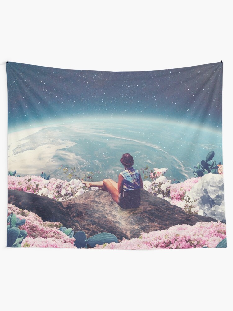 Alternate view of My World Blossomed when I Loved You Tapestry