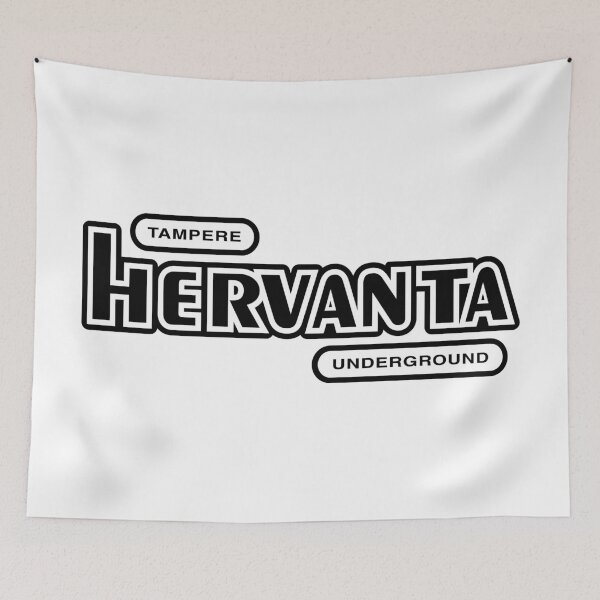Item preview, Tampere Hervanta Underground (musta teksti) designed and sold by futurytmi.