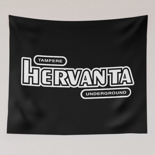 Item preview, Tampere Hervanta Underground (valkoinen teksti) designed and sold by futurytmi.