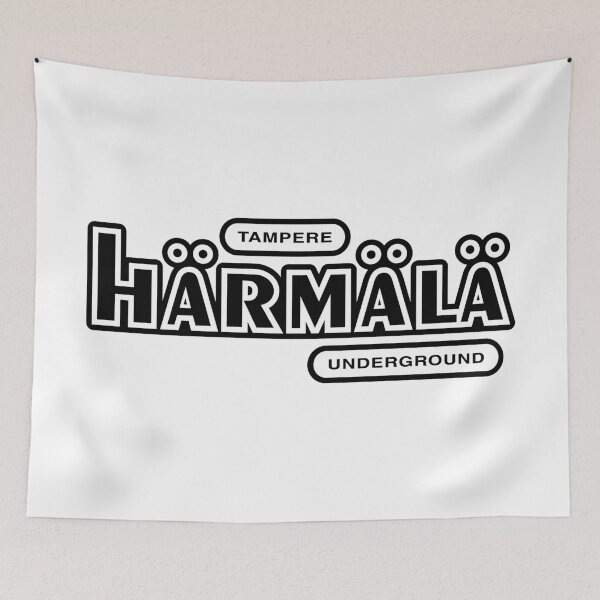 Item preview, Tampere Härmälä Underground (musta teksti) designed and sold by futurytmi.