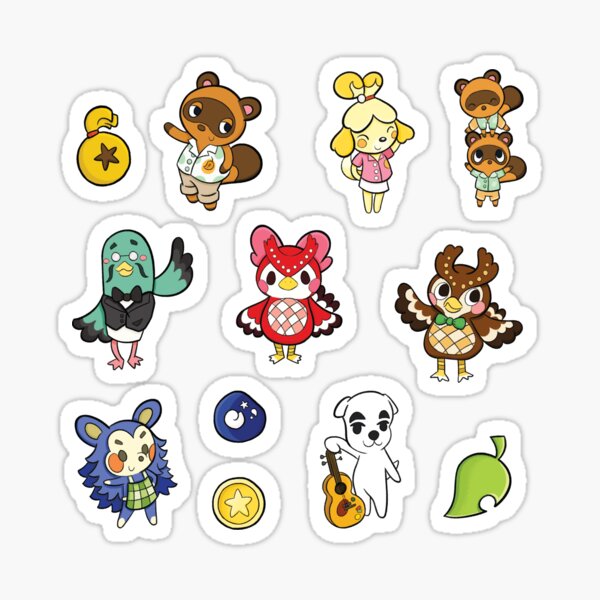 Animal Crossing Character Sticker Set Sticker