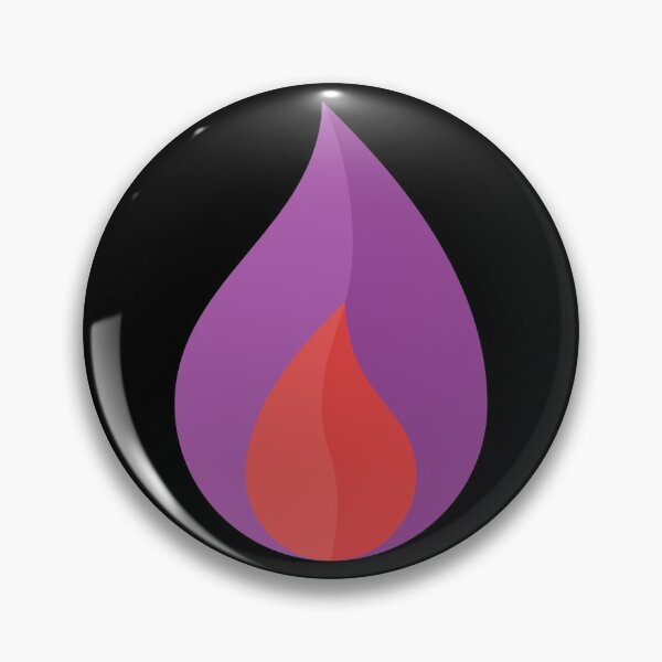 Item preview, Geometric Pattern: Flame: Dark Purple designed and sold by Red Wolf.