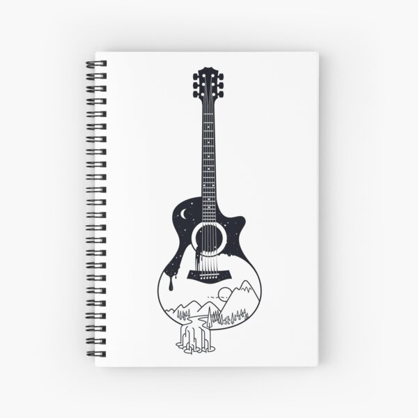 Download Guitar Spiral Notebooks | Redbubble