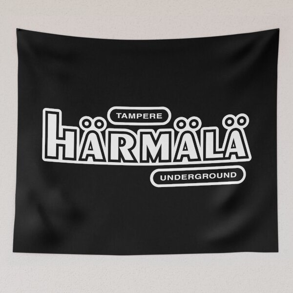 Item preview, Tampere Härmälä Underground (valkoinen teksti) designed and sold by futurytmi.