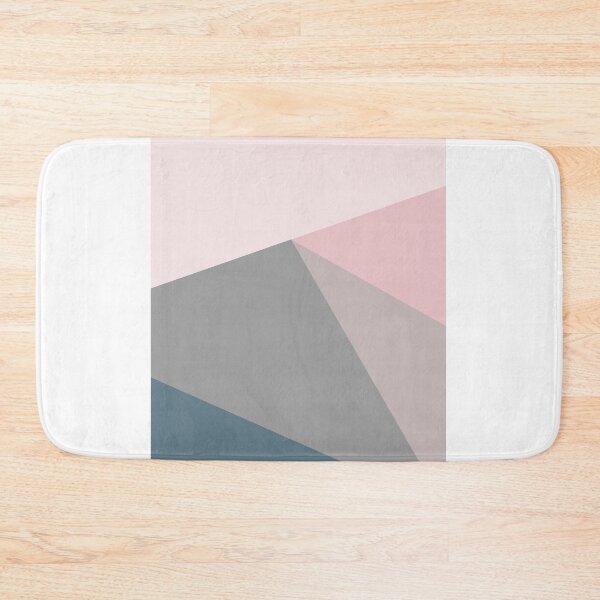 Item preview, Modern triangles colors pink gray and blue designed and sold by Cintia Sanz Alonso.