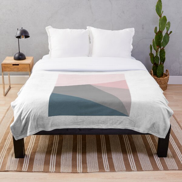 Item preview, Modern triangles colors pink gray and blue designed and sold by Cintia Sanz Alonso.