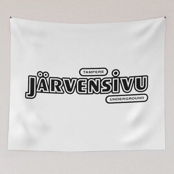 Item preview, Tampere Järvensivu Underground (musta teksti) designed and sold by futurytmi.