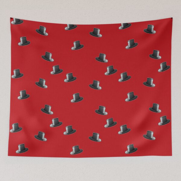 Item preview, Black top hats red pattern designed and sold by tetibright.