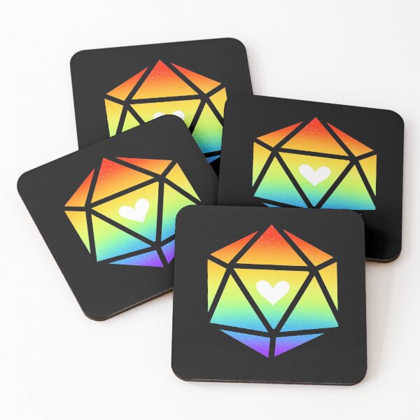 Item preview, Duende Gay Corazón D20 Dados designed and sold by TheDoodlemancer.