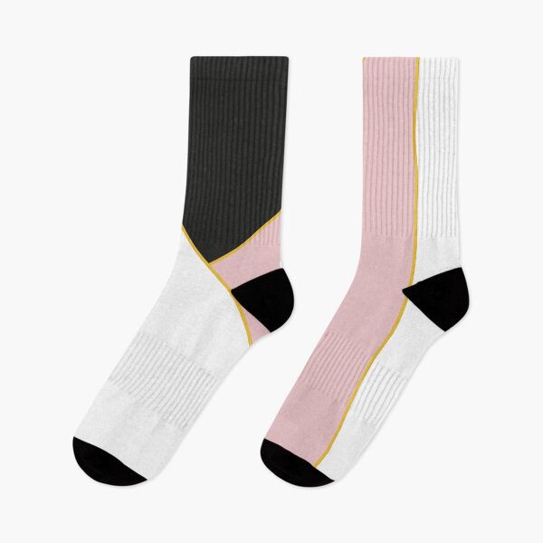 Artikelvorschau, Moderne Dreiecke weiß schwarz rosa und gold entworfen und verkauft von Cintia Sanz Alonso.